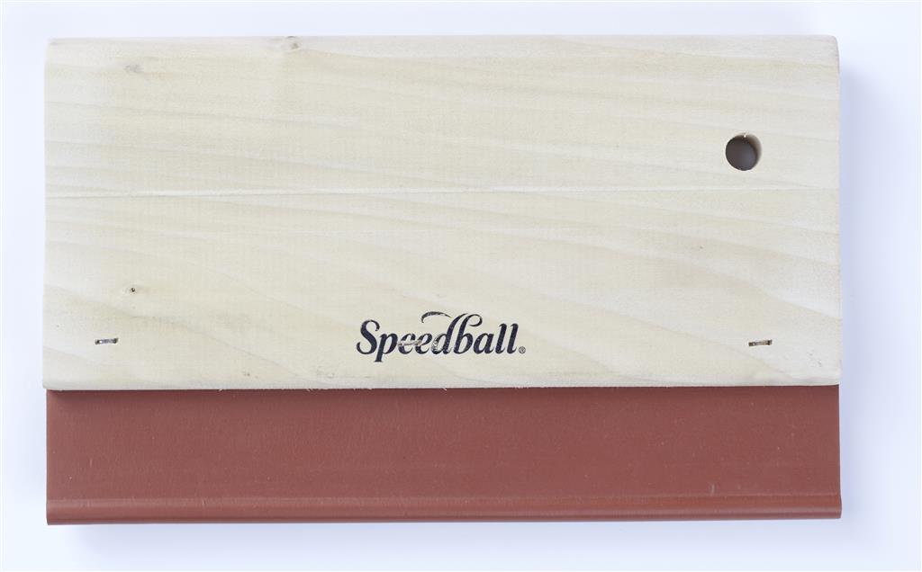 Speedball Fabric Squeegee 8.0" Nitrile 65 Durometer Red