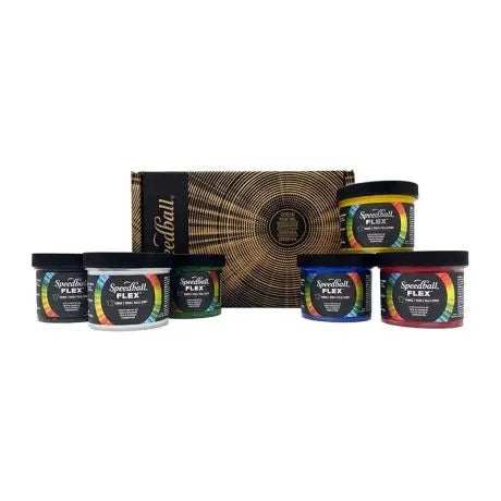 Speedball Flex Screen Printing Fabric Ink 6-colour Set 4oz (5215)