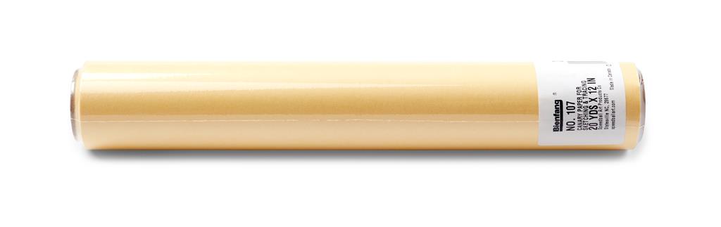 Speedball Bienfang #107 Sketching & Tracing Paper Roll 28gsm 60ft x 12" Canary