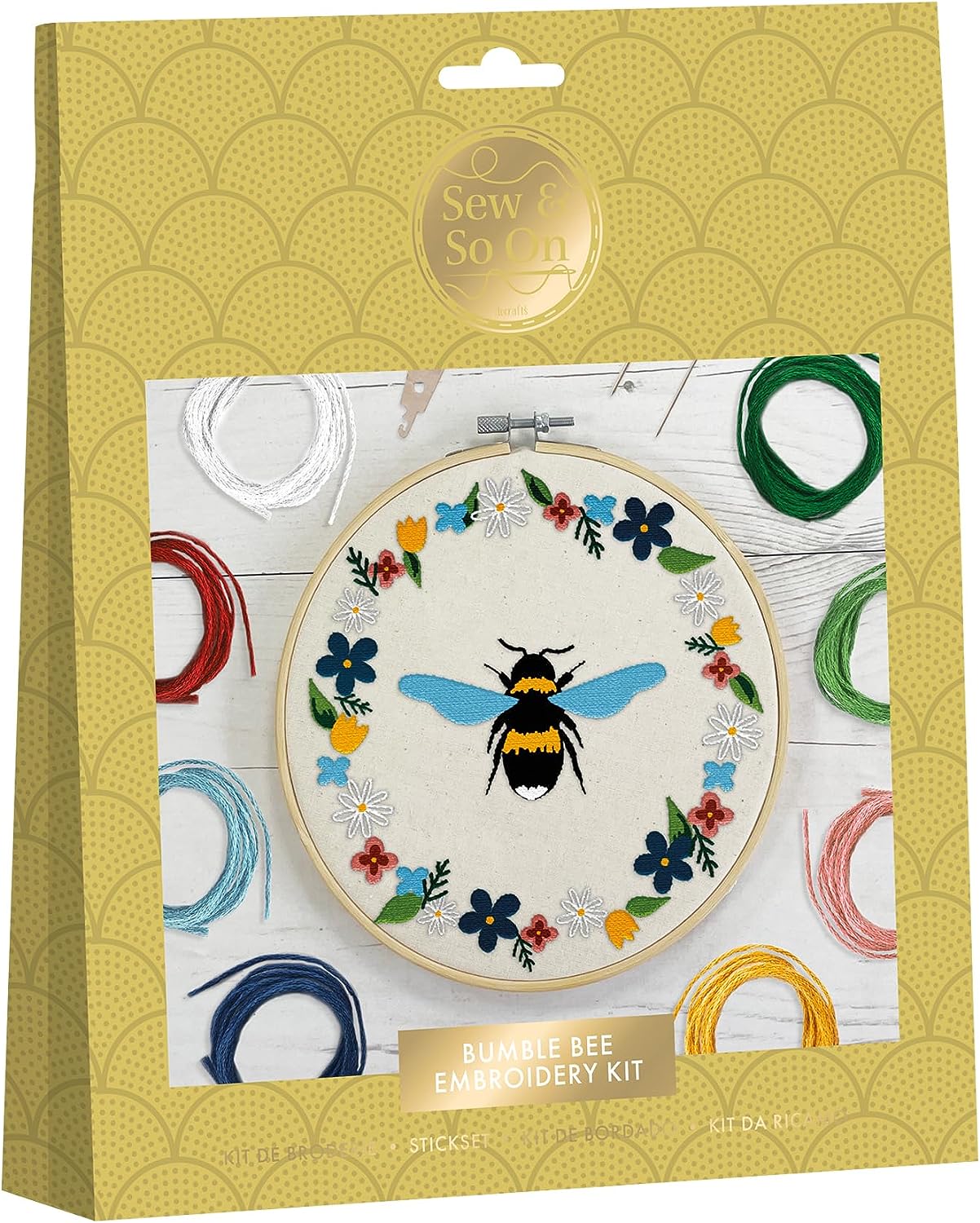 Sew & So On Embroidery Kit - Bee