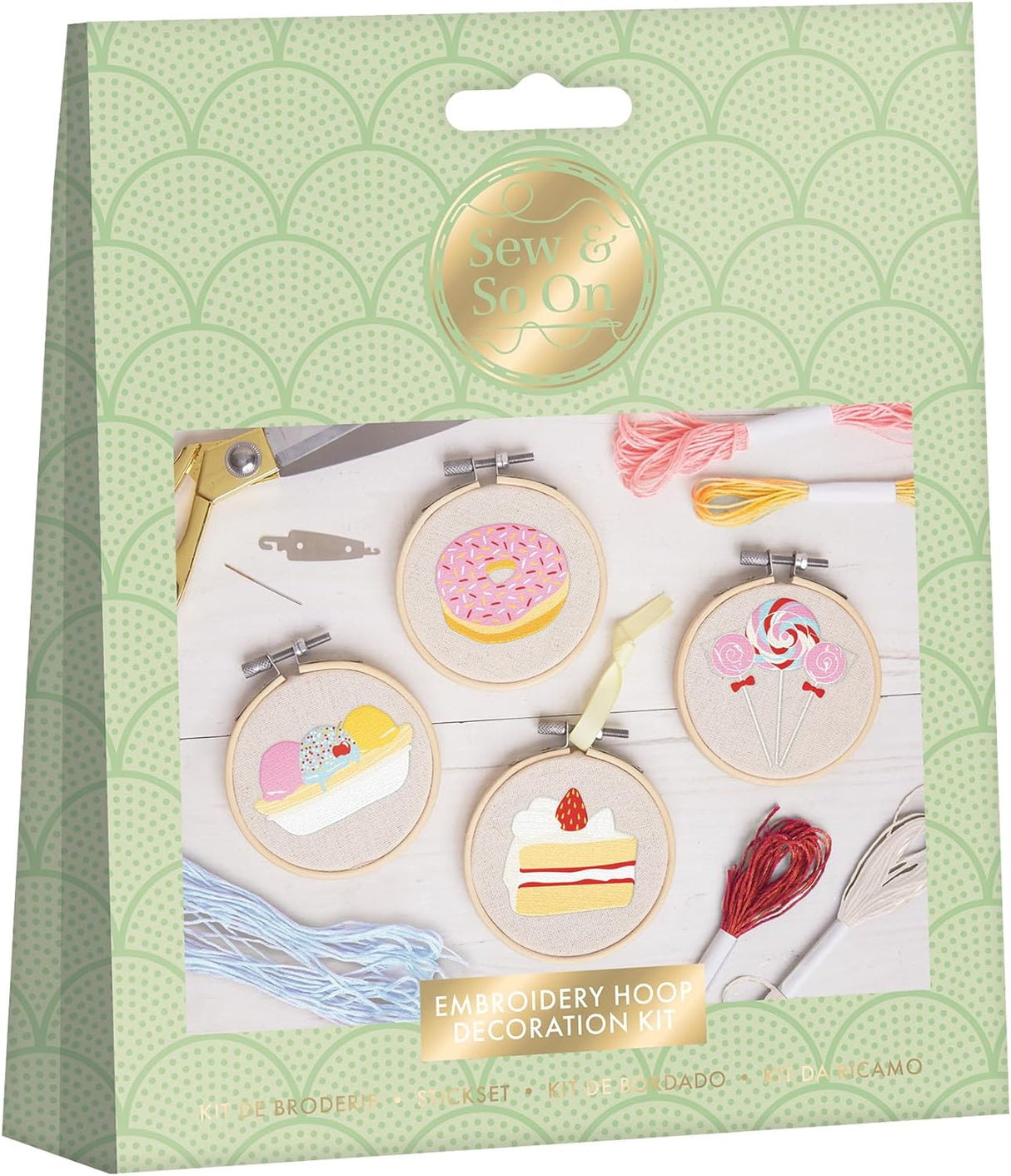 Sew & So On Embroidery Hoop Decorations - Sweet Treats