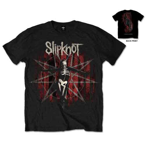 Slipknot Men's T-Shirt .5 The Gray Chapter Back Printing Black (XXL)