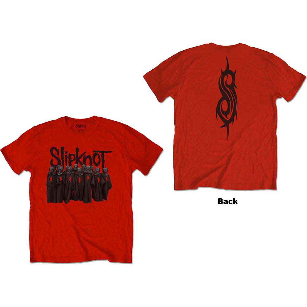 Slipknot Kids T-Shirt Choir (Back Print) Red (9-10yrs)