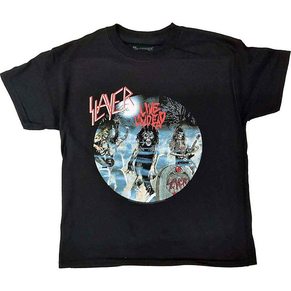 Slayer Kids T-Shirt Live Undead Black (11-12yrs)