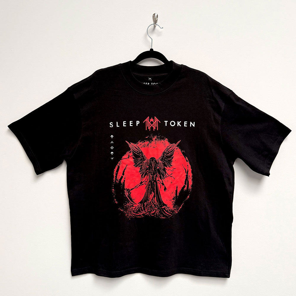 Sleep Token Unisex Oversized Boxy T-Shirt Take Me Back To Eden Black (M)