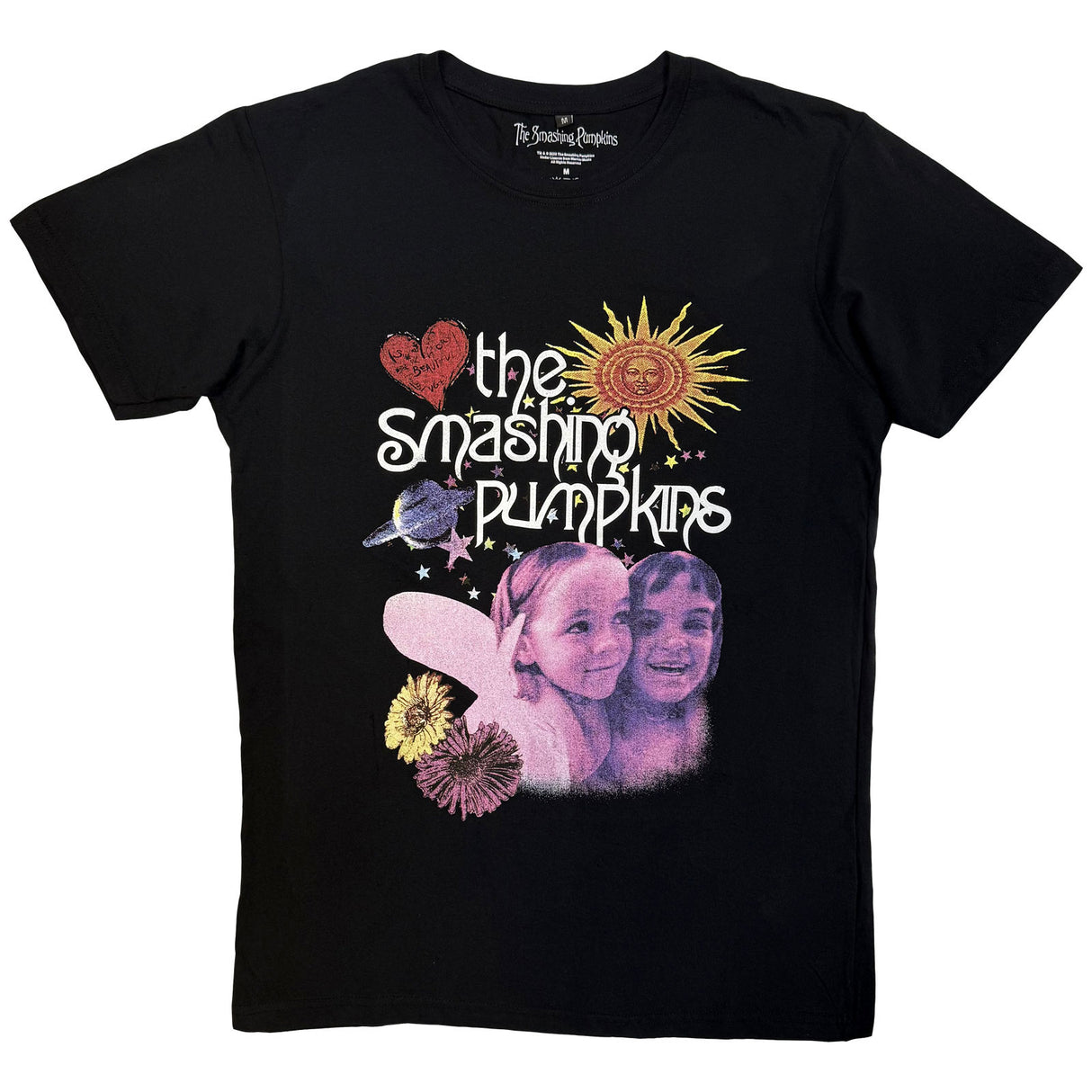 The Smashing Pumpkins Unisex Carbon T-Shirt Celestial Collage Black (XL)