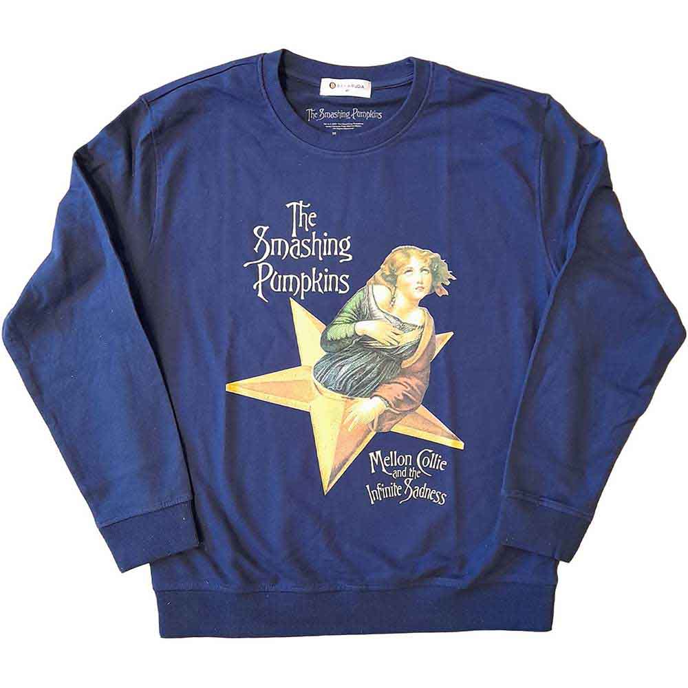 The Smashing Pumpkins Unisex Sweatshirt Mellon Collie Navy Blue (S)