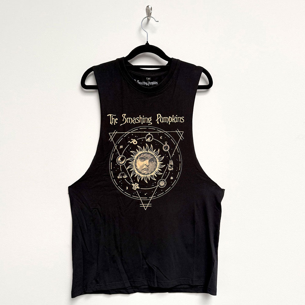 The Smashing Pumpkins Unisex Vest T-Shirt Celestial Sun Black (XL)