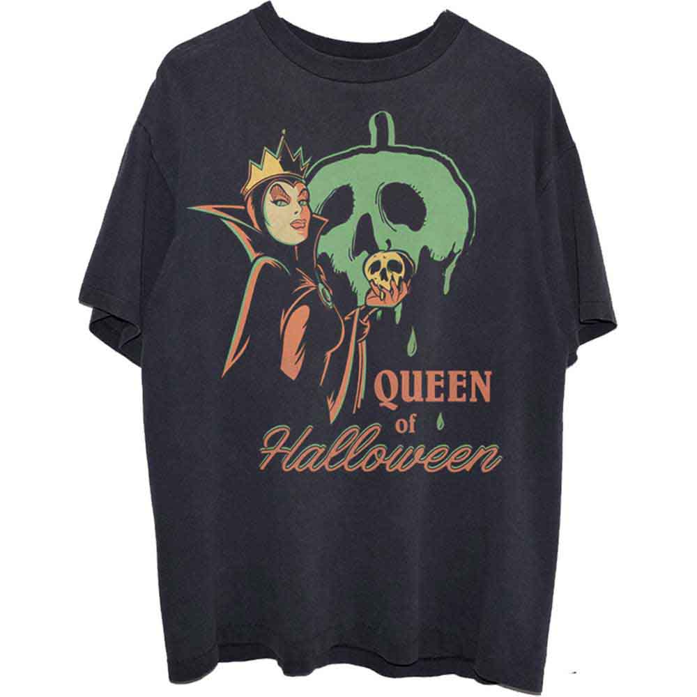 Disney Unisex T-Shirt Snow White Queen of Halloween Black (L)