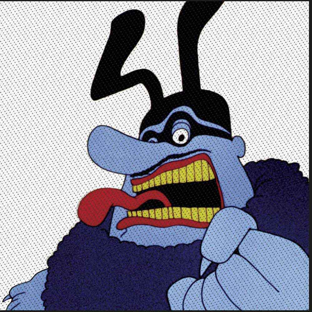 The Beatles Standard Patch: Yellow Submarine Blue Meanie