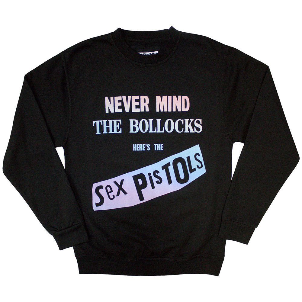 The Sex Pistols Unisex Sweatshirt Never Mind the Bol**cks (Oversize) Black (S)