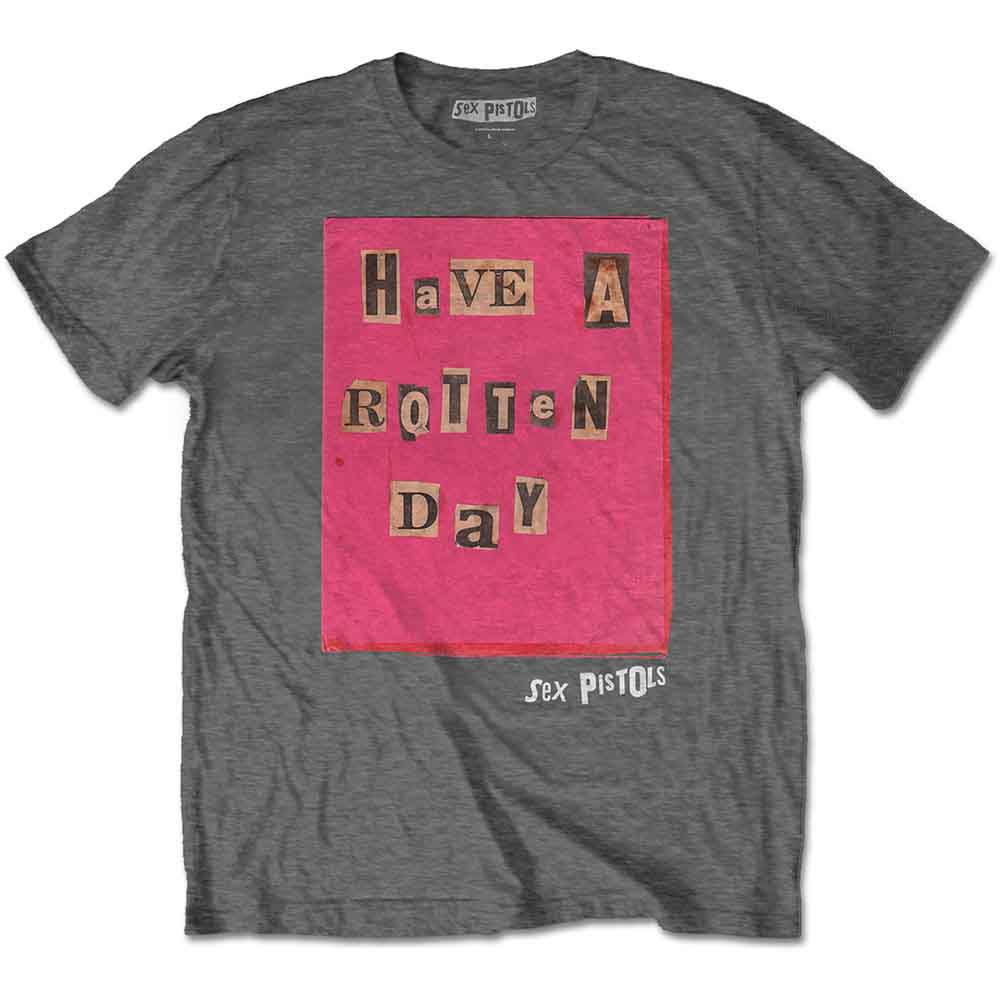 The Sex Pistols Unisex T-Shirt Rotten Day Charcoal Grey (XL)