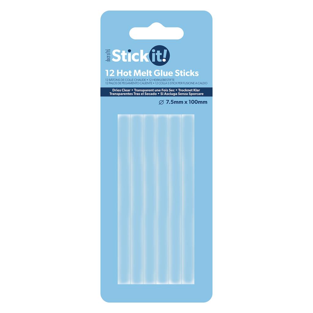 Stick It! Hot Melt Glue Gun Sticks 7.5mm x 100mm (12pk)