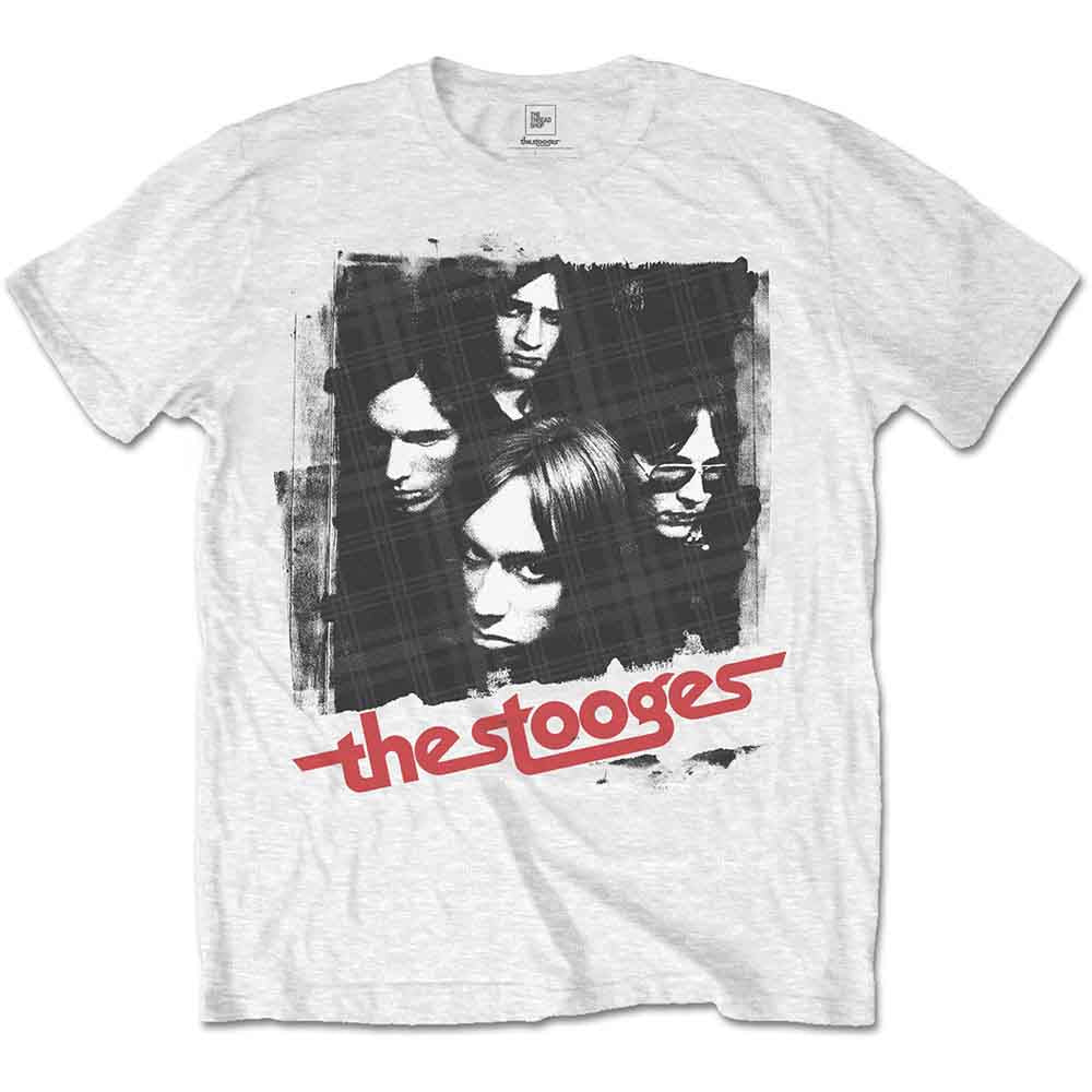 Iggy & The Stooges Men's T-Shirt Four Faces White (L)