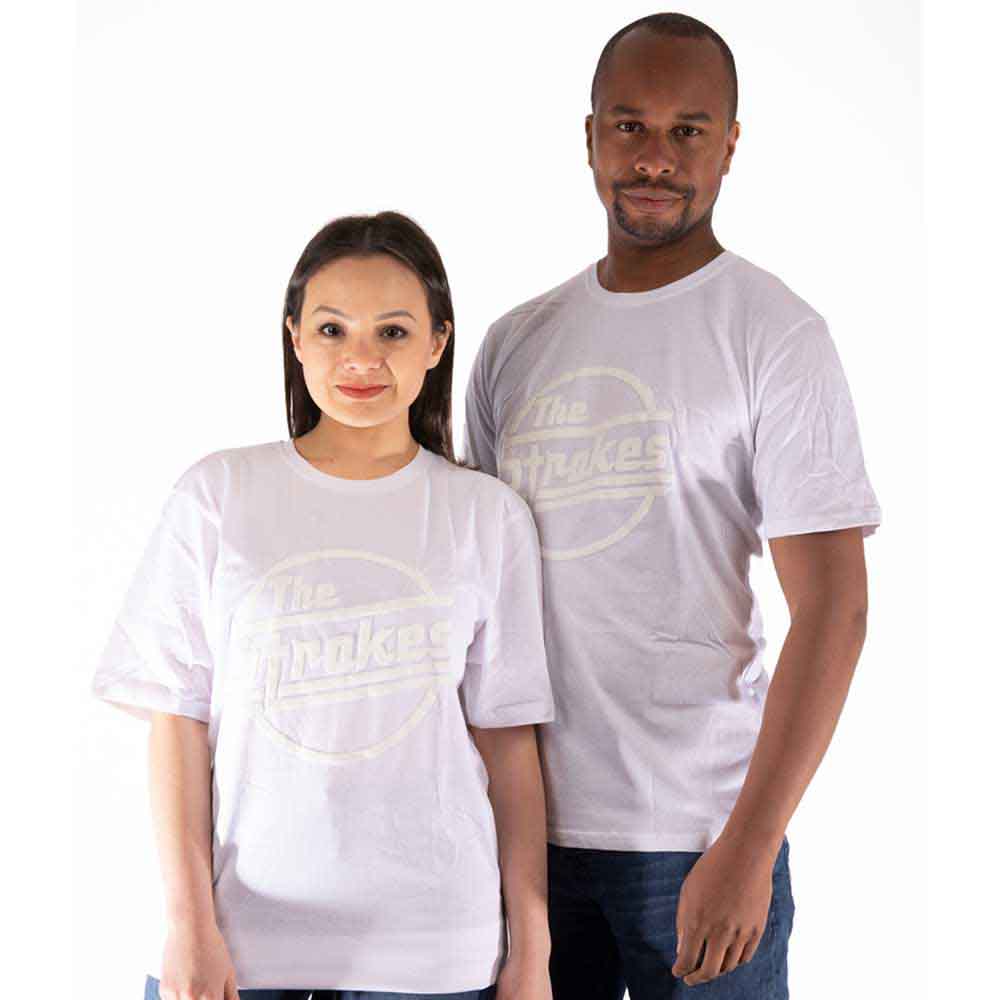 The Strokes Unisex T-Shirt OG Magna (Hi-Build) White (S)