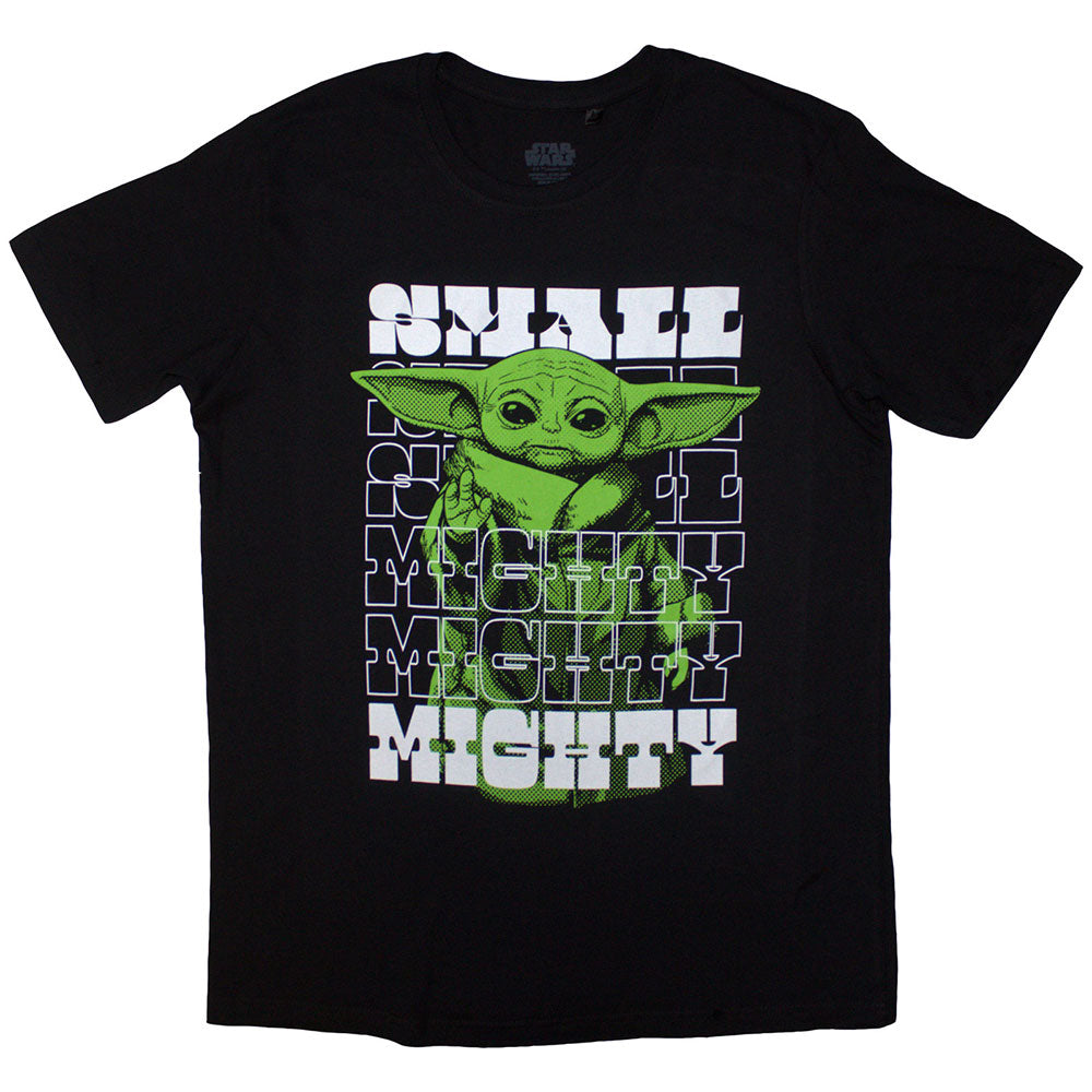 Star Wars Unisex T-Shirt The Mandalorian Grogu Small & Mighty Black (XL)
