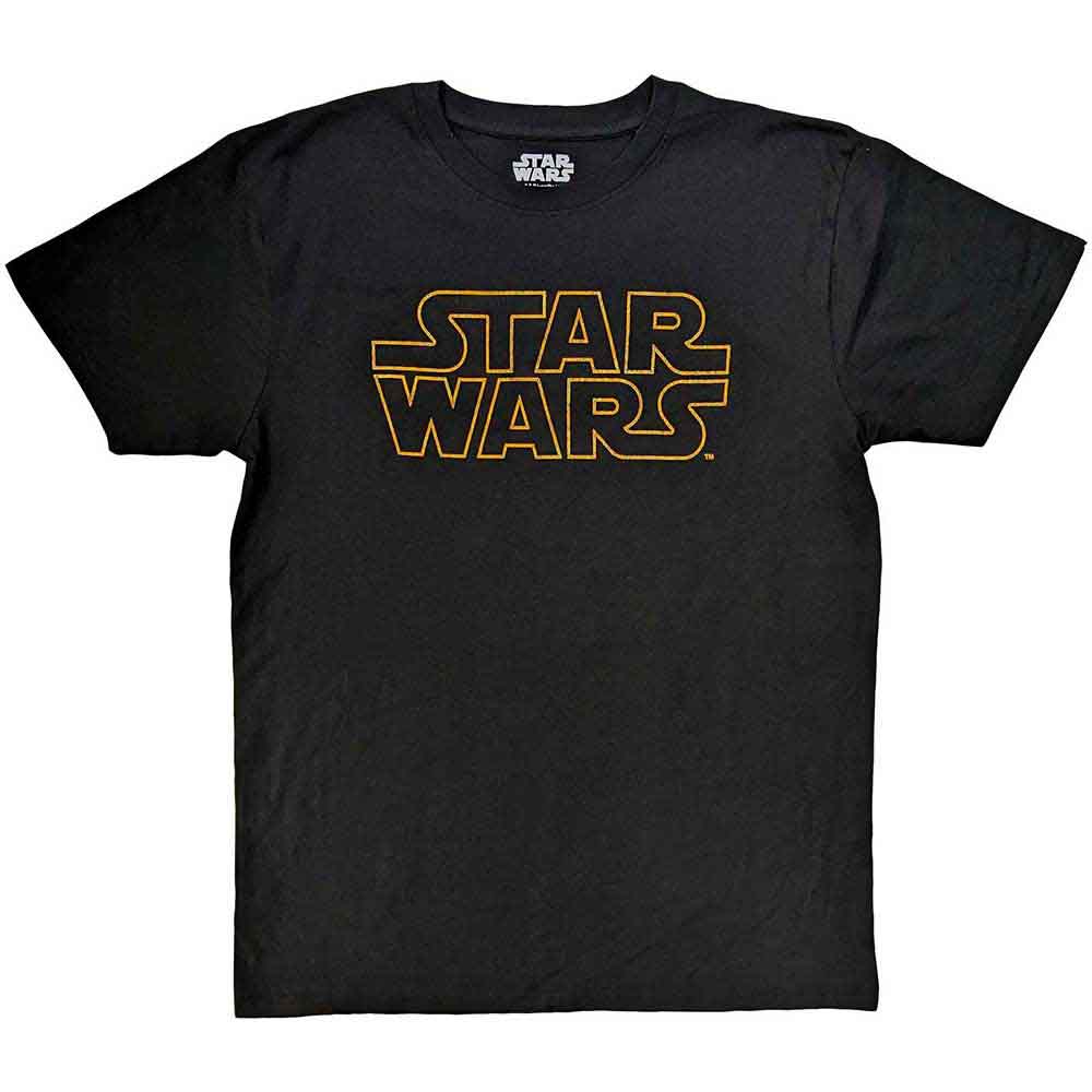 Star Wars Unisex T-Shirt Logo Outline Black (XXL)