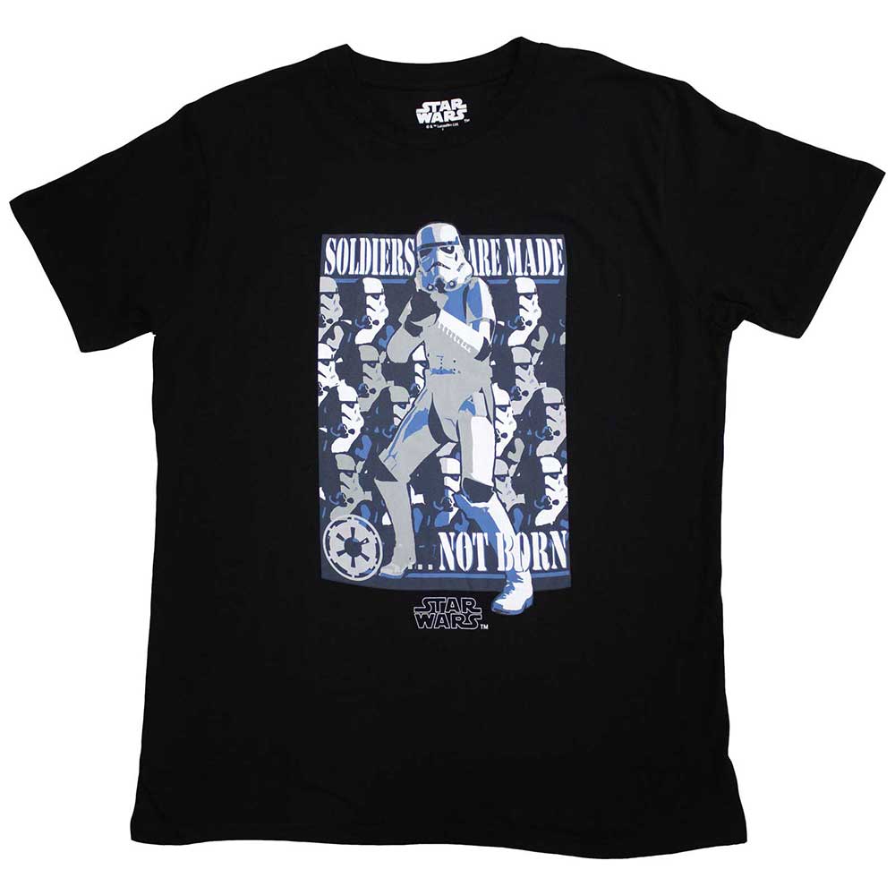 Star Wars Unisex T-Shirt Soldiers Are Made Black (XL)