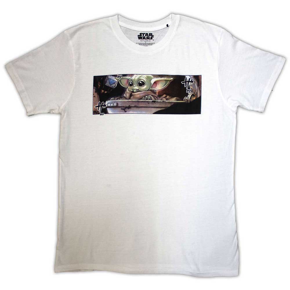 Star Wars Unisex T-Shirt Grogu Frame White (S)