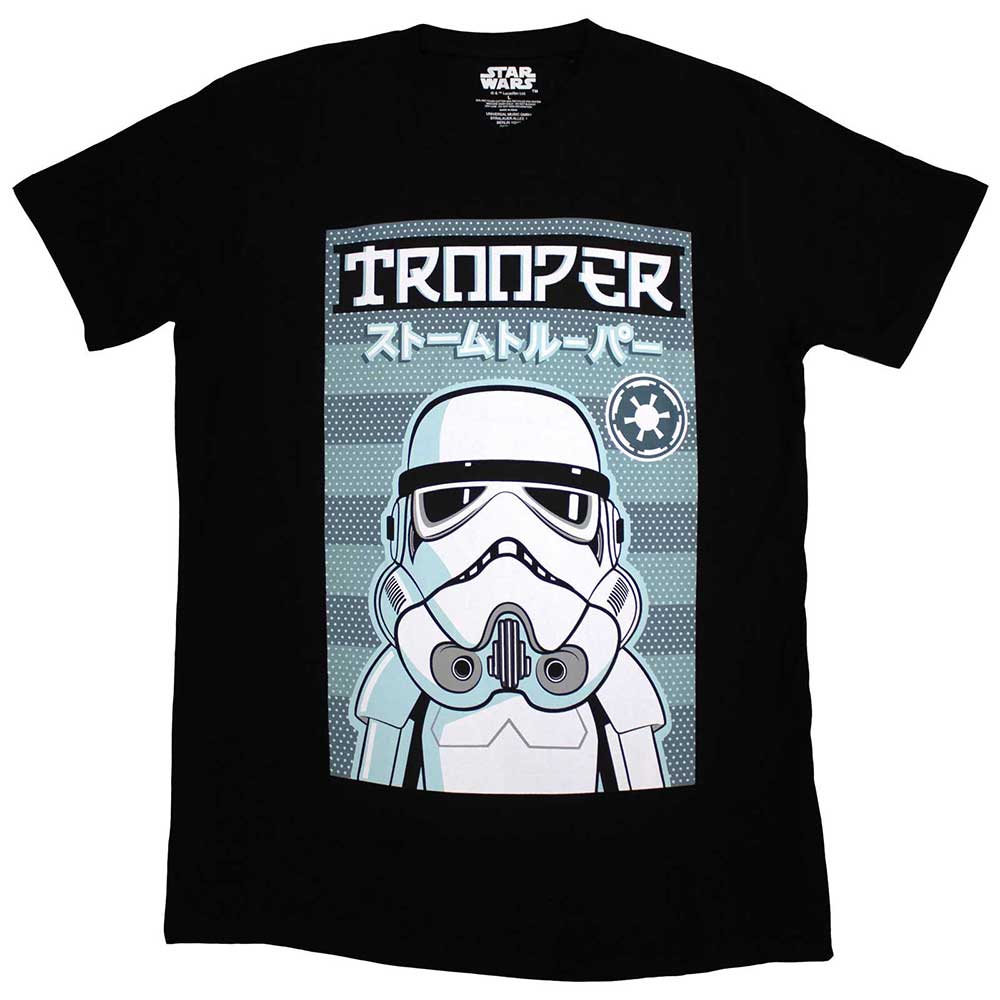 Star Wars Unisex T-Shirt Trooper Japanese Black (S)