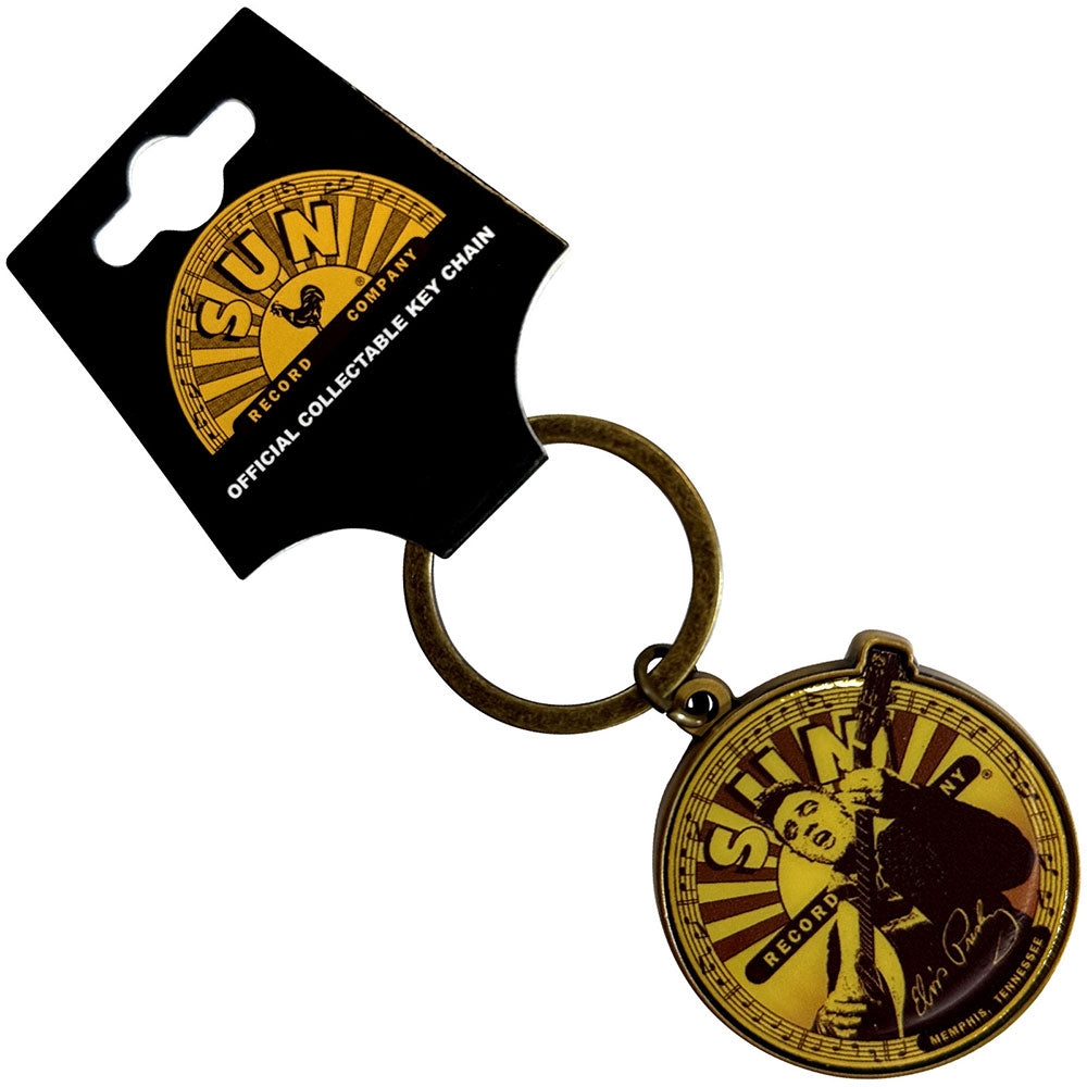 Sun Records Keychain Elvis Label