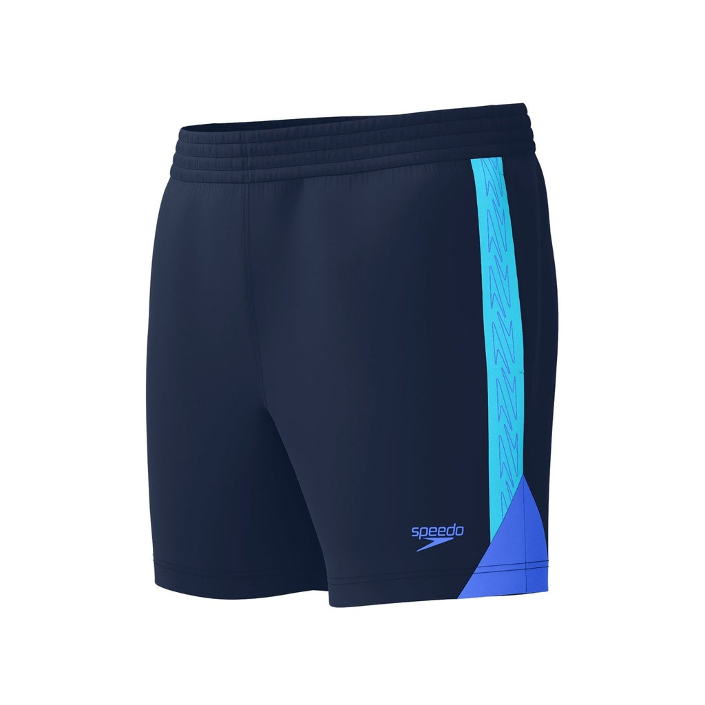 Speedo Hyperboom Splice 16" Mens Swim Shorts Navy Blue (S)