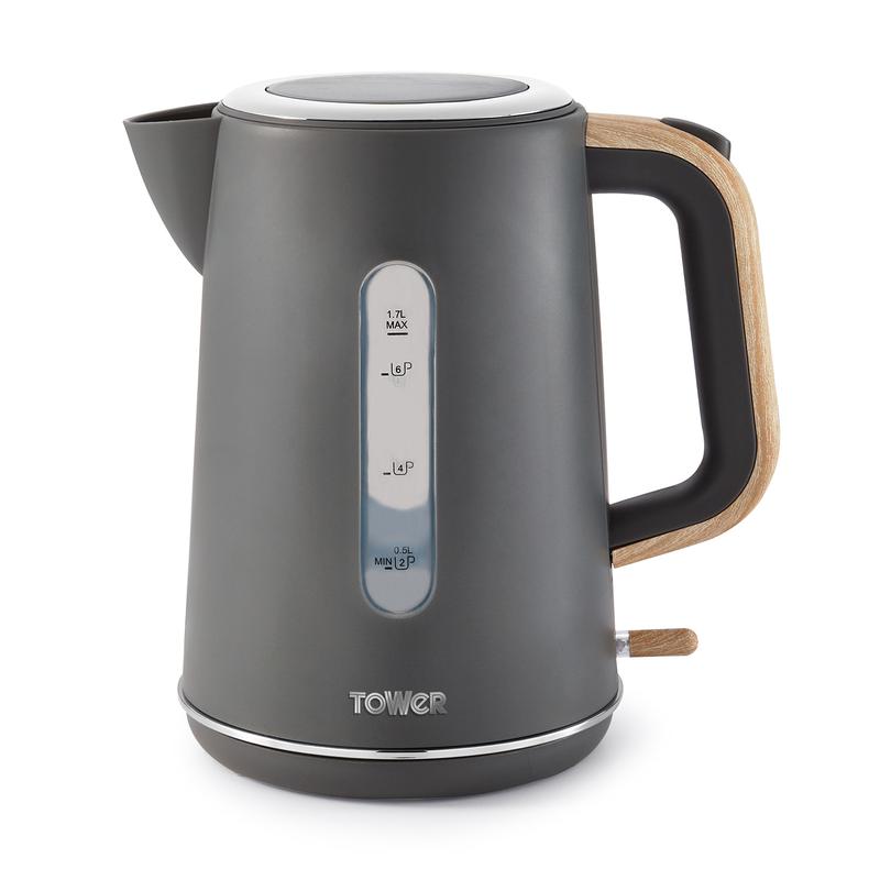 Tower Scandi T10037G 3000W 1.7L Jug Kettle Grey