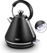 Tower T10087BLK Mirage 1.7L 3000W Pyramid Kettle Black