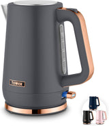 Tower T10100RGG Cavaletto 1.7L 3000W Jug Kettle Grey/Rose Gold
