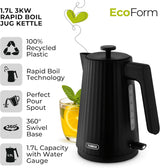 Tower T10105BLK Eco 1.7L 3000W Jug Kettle Black