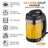 Tower T12067 1.6L Vizion Soup Maker