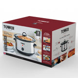 Tower T16039Y 3.5L Slow Cooker Stainless Steel