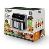 Tower Vortx T17099 8.5L Digital Dual Basket Air Fryer Black