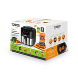 Tower Vortx T17131 5.6L Digital Basket Air Fryer & Smokeless Grill