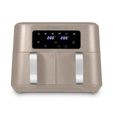 Tower Vortx T17137MSH 8.5L Digital Dual Basket Air Fryer Mushroom/Silver