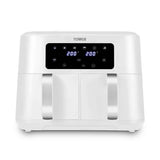 Tower Vortx T17137WHT 8.5L Digital Dual Basket Air Fryer White/Silver