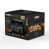 Tower Vortx Elite T17138 10.4L Dual Basket Air Fryer Graphite Grey