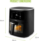 Tower Vortx Vizion T17176 8.0L Digital Basket Air Fryer Black