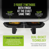 Tower Vortx Vizion T17177 9.0L Digital Dual Basket Air Fryer Black
