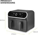 Tower Vortx Elite T17194 8.0L Dual Basket Digital Air Fryer Black