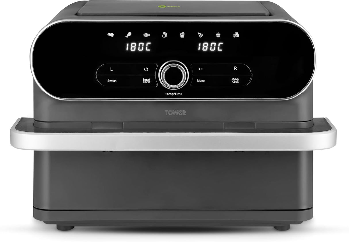 Tower Vortx Elite T17200 11.0L Flexi Draw Basket Digital Air Fryer Black
