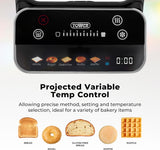 Tower Mirage T20096BLK 925W 2-Slice Digital Toaster Black