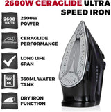 Tower T22011 CeraGlide 2600W Steam Iron Purple