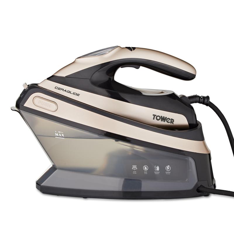 Tower T22024GLD Ceraglide 2400W Steam Generator Iron
