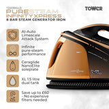 Tower T22030GLD Infinity Xpress Steam Generator Iron