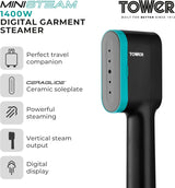 Tower T22038TL 1400W Digital Garment Steamer