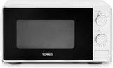 Tower T24044WHT 800W 20L Manual Microwave Oven White