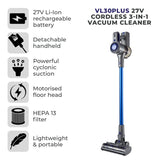 Tower VL30 Plus Cordless Stick Vacuum Cleaner Blue/Silver