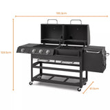 Tower Ignite Multi XL Dual Fuel BBQ  with Side Burner & Smoker Grill