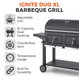 Tower Ignite Duo XL Charcoal BBQ Grill